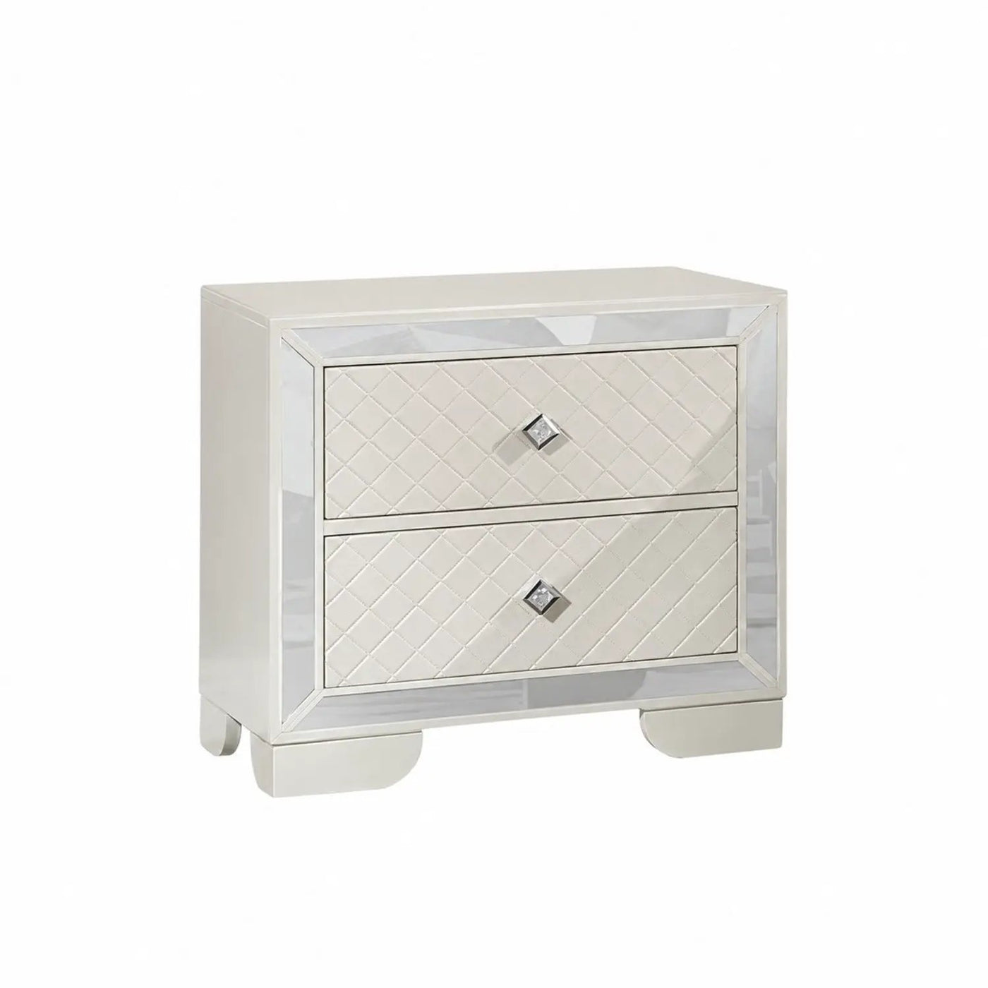 3 Piece Bedroom Set, Bed With LED Lights And 2 Nightstands by HouseOfZazla