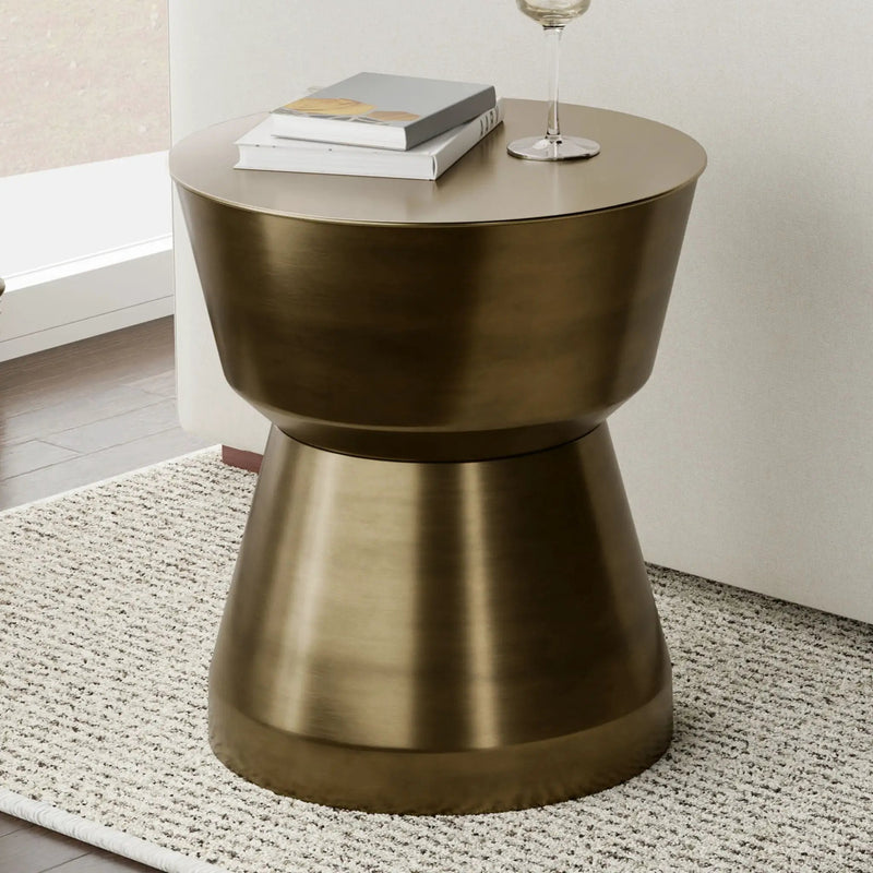 Allegra - Side Table - Antique Brass by HouseOfZazla