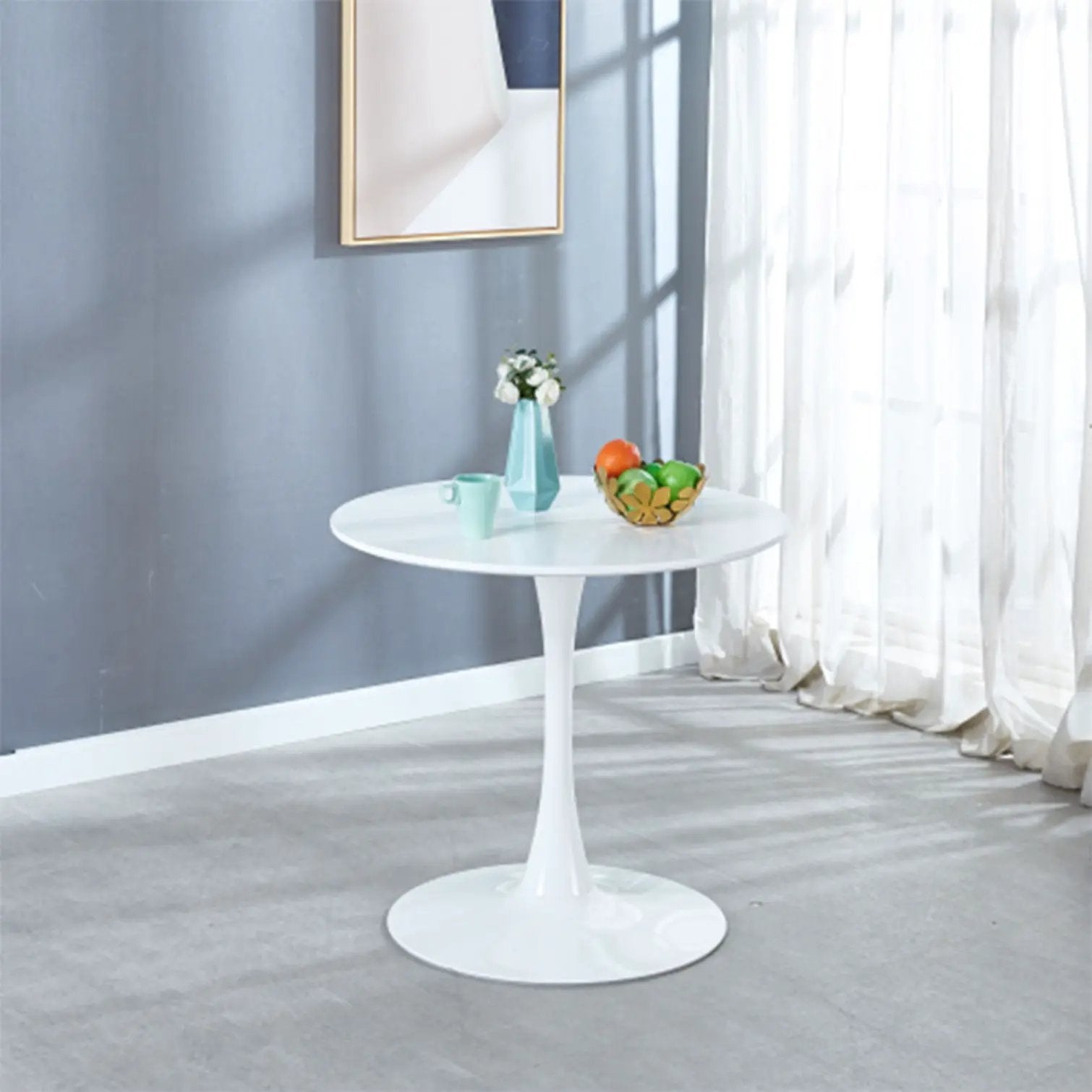 Mid-Century Tulip Table With Round Top, Pedestal Base by Unique Piece Furniture