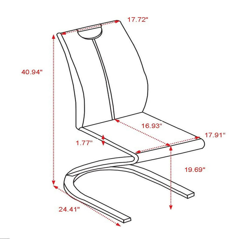Anne - Dining Chairs (Set of 2) - Gray by Unique Piece Furniture