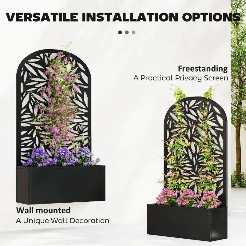 Curved Raised Garden Bed, Generous Planter Box, Versatile Garden Box by HouseOfZazla