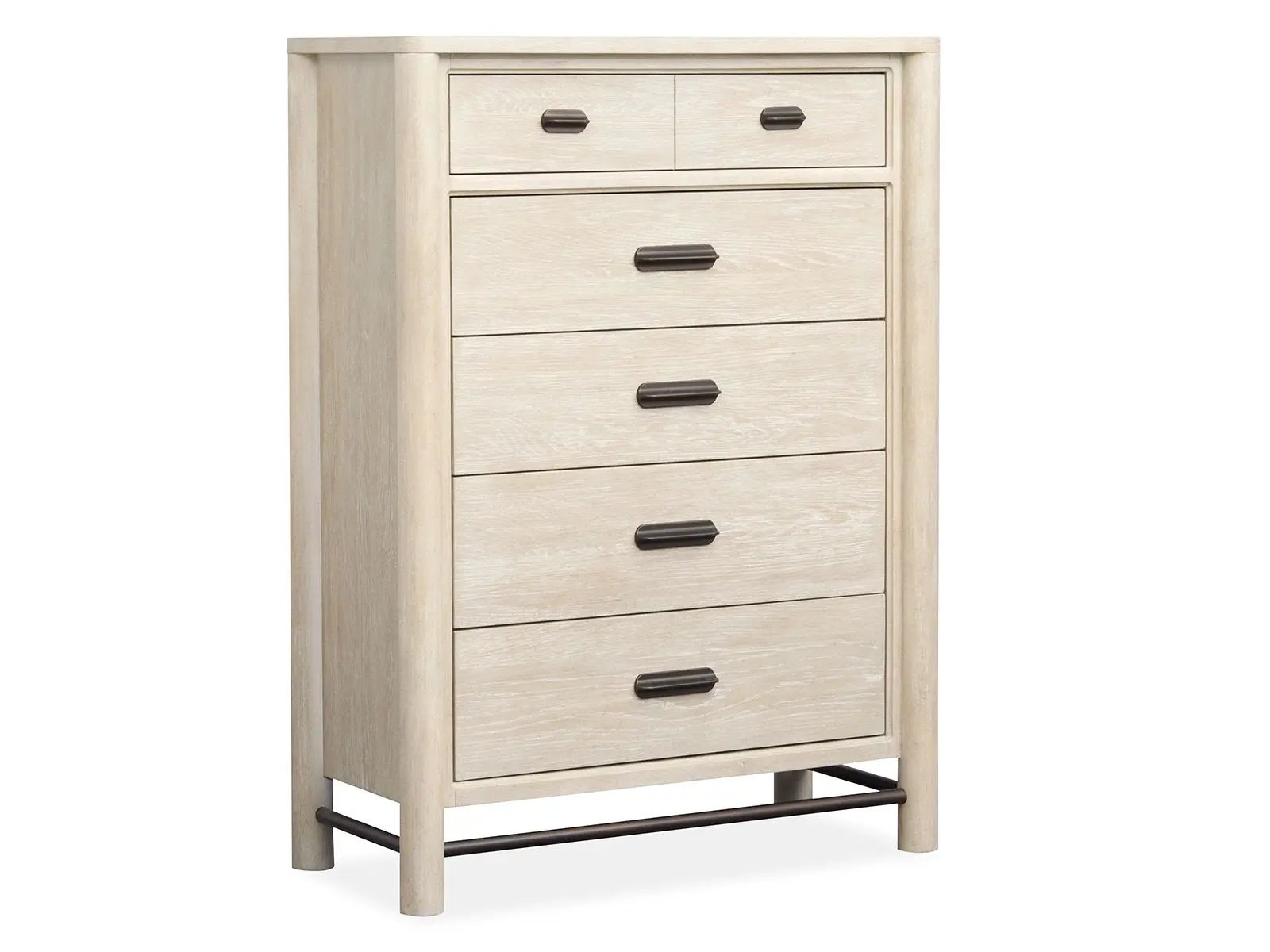 Sunset Cove - Drawer Chest With Metal Stretchers - Sanibel Brown by Unique Piece Furniture