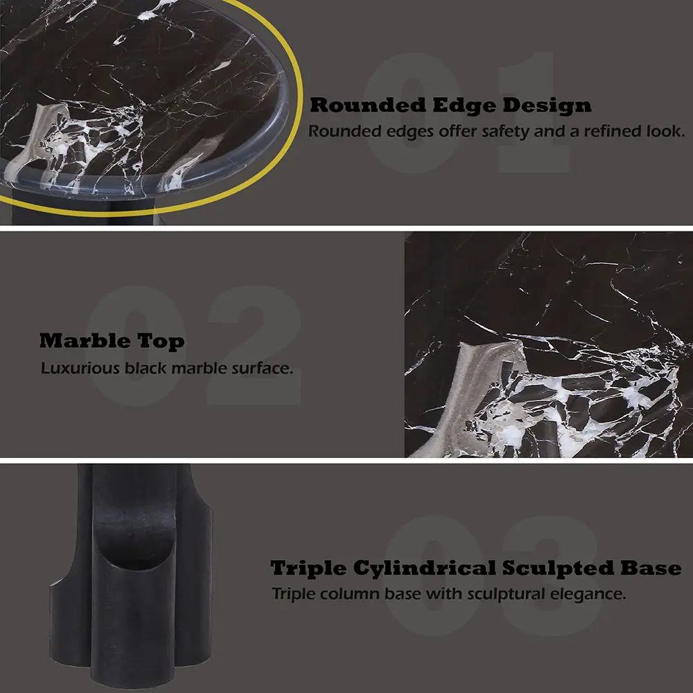 Kinton - Table With Natural Marble Top by Unique Piece Furniture