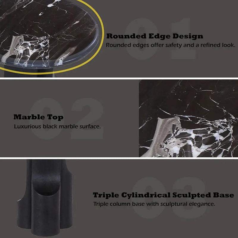 Kinton - Table With Natural Marble Top by Unique Piece Furniture