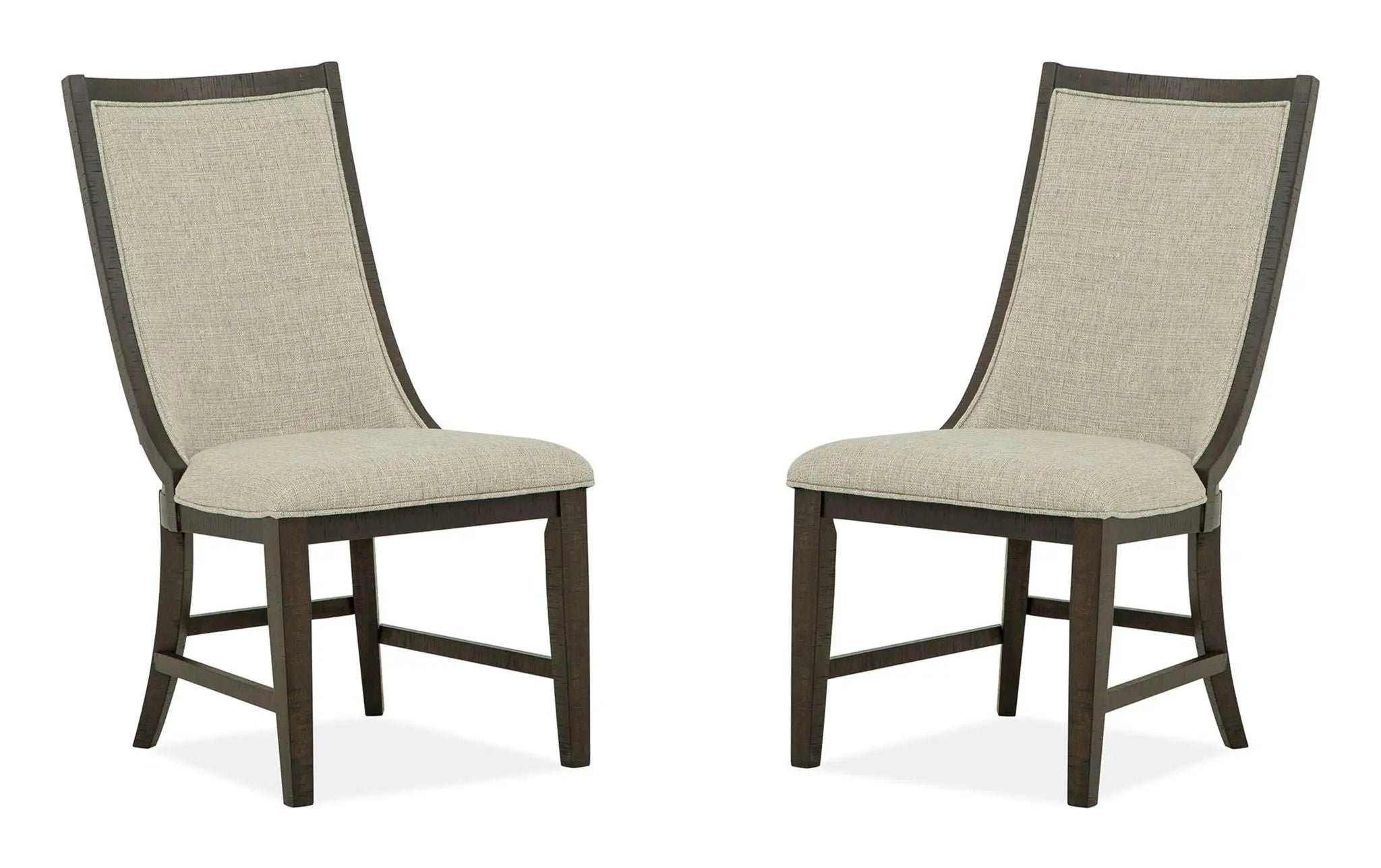 Westley Falls - Upholstered Host Side Chair (Set of 2) - Graphite by Unique Piece Furniture