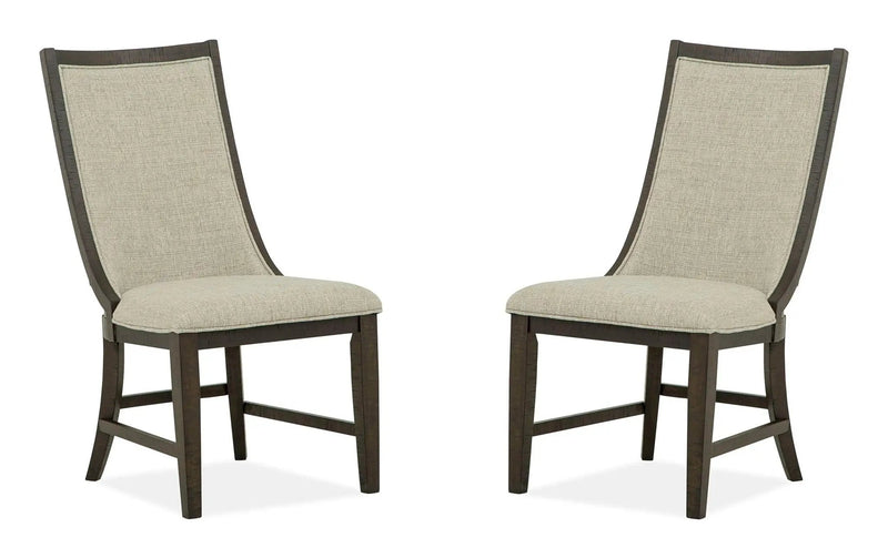 Westley Falls - Upholstered Host Side Chair (Set of 2) - Graphite by Unique Piece Furniture