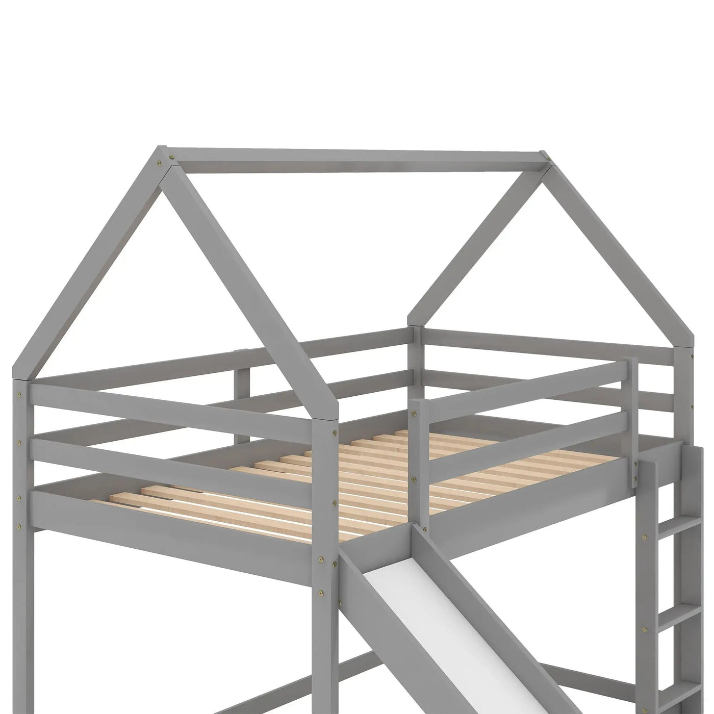 House Shape Bunk Bed With Slide And Ladder by HouseOfZazla