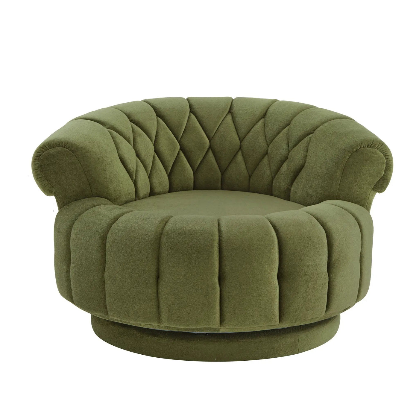 Round Swivel Accent Chair With Rotation by Unique Piece Furniture