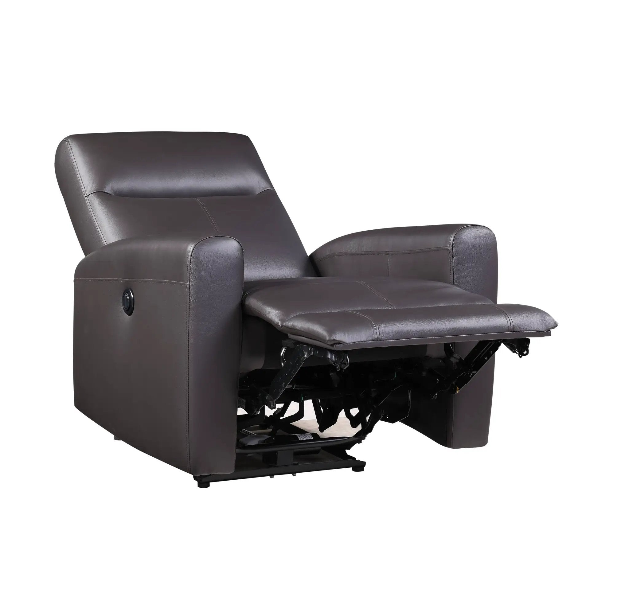 Blane - Top Grain Leather Match Power Motion Recliner - Brown by Unique Piece Furniture