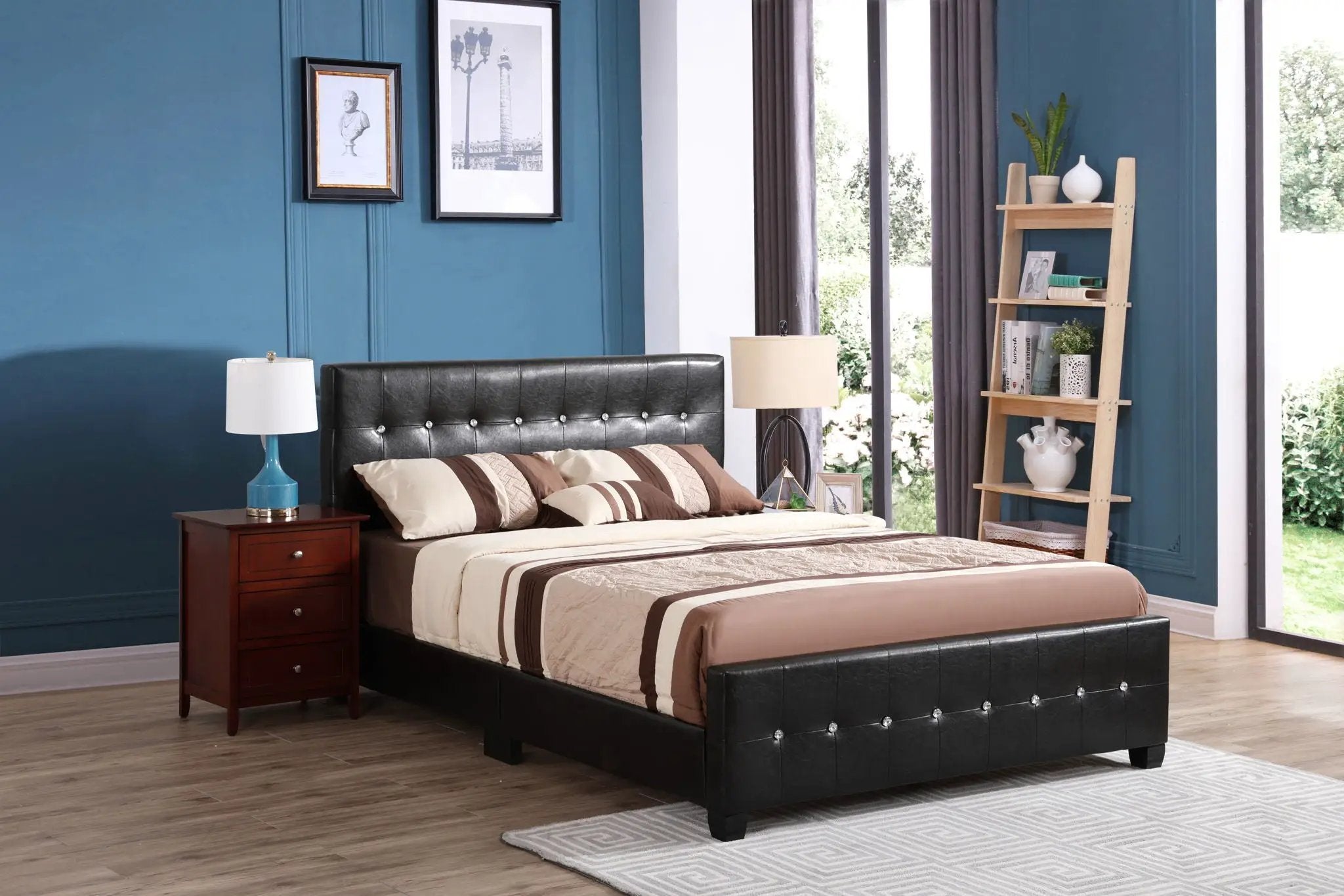 Stylish Transitional Bed by Unique Piece Furniture