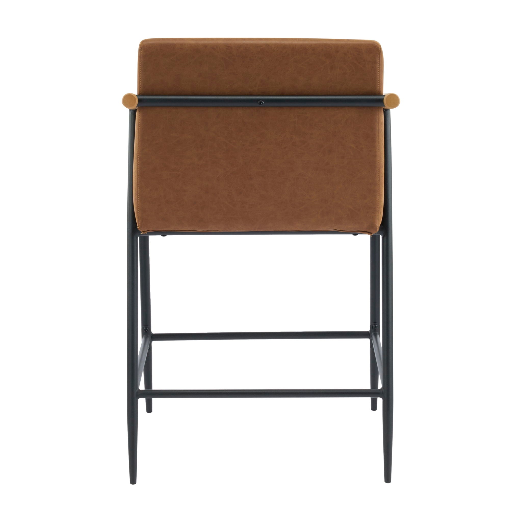 Mid Century Modern Counter Stool Set With Iron Frame by HouseOfZazla