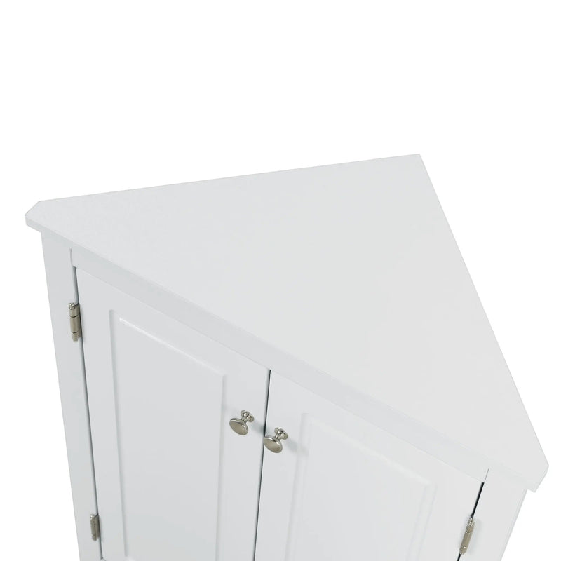Triangle Bathroom Storage Cabinet With Adjustable Shelves, Freestanding Floor Cabinet For Home Kitchen by HouseOfZazla
