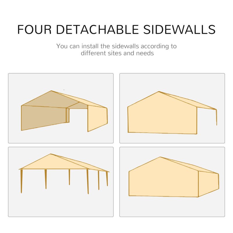 Outsunny 9.6' x 19' Large Outdoor Party Tent by HouseOfZazla