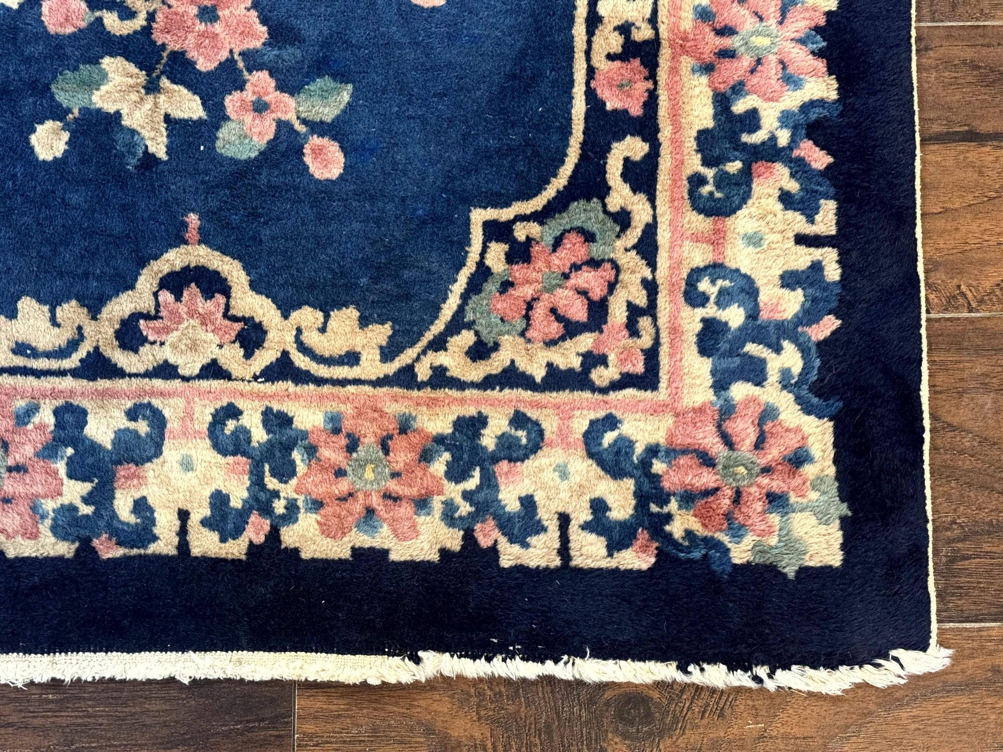 Chinese Rug 3x6, Peking Rug, Blue Chinese Wool Rug, Fete Rug by Jewel Rugs