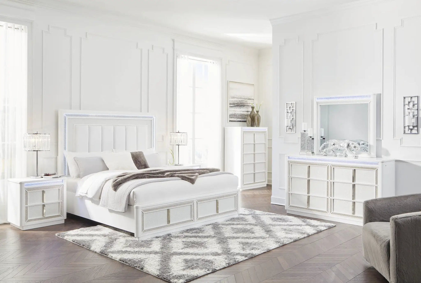 Chalanna - Storage Bedroom Set by Unique Piece Furniture