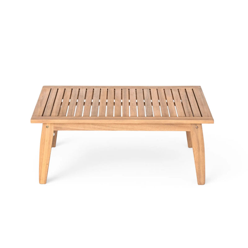 Outdoor 2pc Acacia Wood and Rope Patio Chat Set by HouseOfZazla