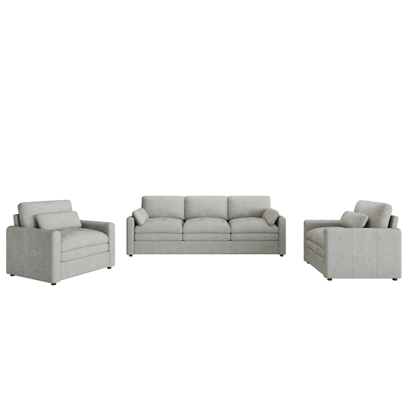 Cozy Sofa Set Oversized Comfy Cloud Sofa With Double Cushion by Unique Piece Furniture