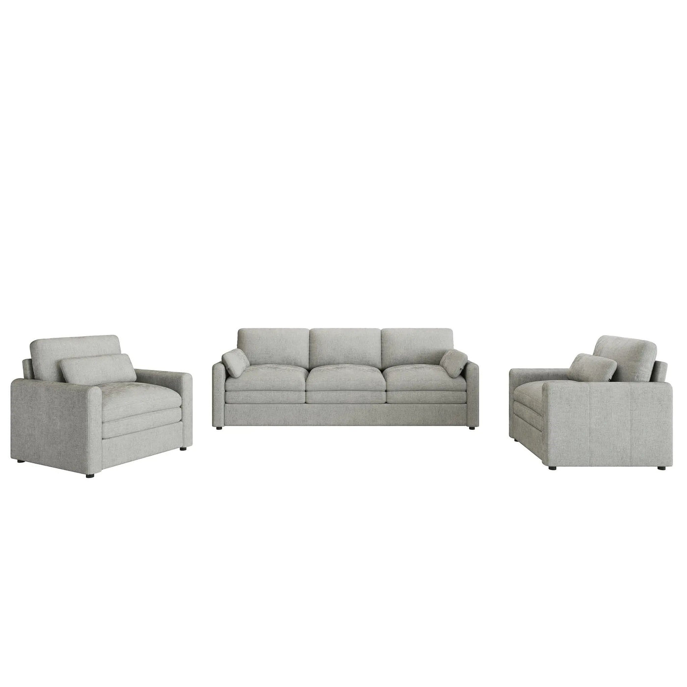 Cozy Sofa Set Oversized Comfy Cloud Sofa with Double Cushion by HouseOfZazla