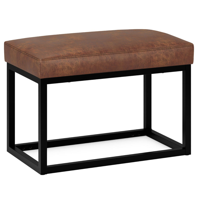 Reynolds - Small Bench - Distressed Saddle Brown by HouseOfZazla