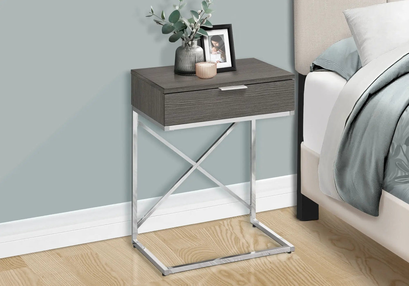 Accent Side Table, Storage Drawer, Spacious Tabletop, Contemporary & Modern by Unique Piece Furniture