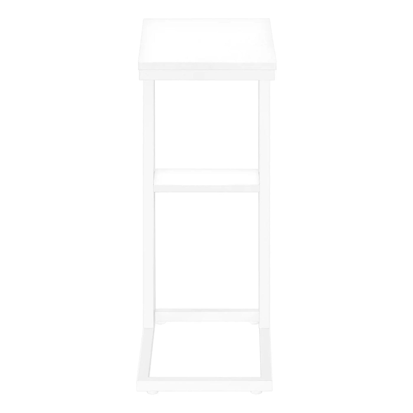 Accent Table, C - Shaped, Marble Look Contemporary & Modern Convenient Design by Unique Piece Furniture