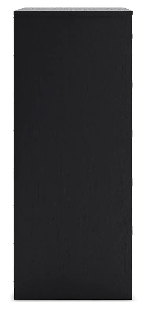 Finch - Five Drawer Chest - 46" Height - Black by Unique Piece Furniture