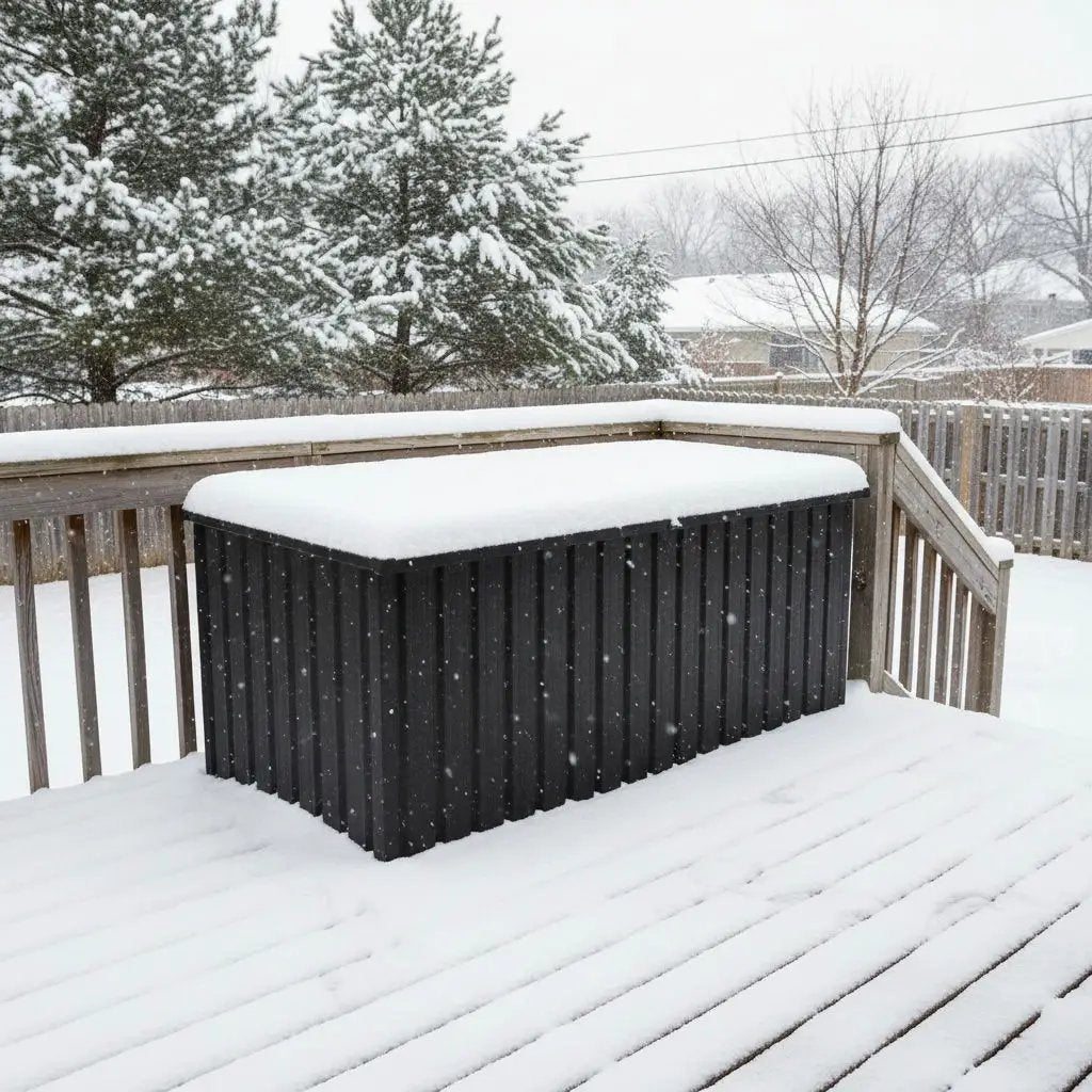 Out Door Metal Storage Box Store Medium - Black by Unique Piece Furniture