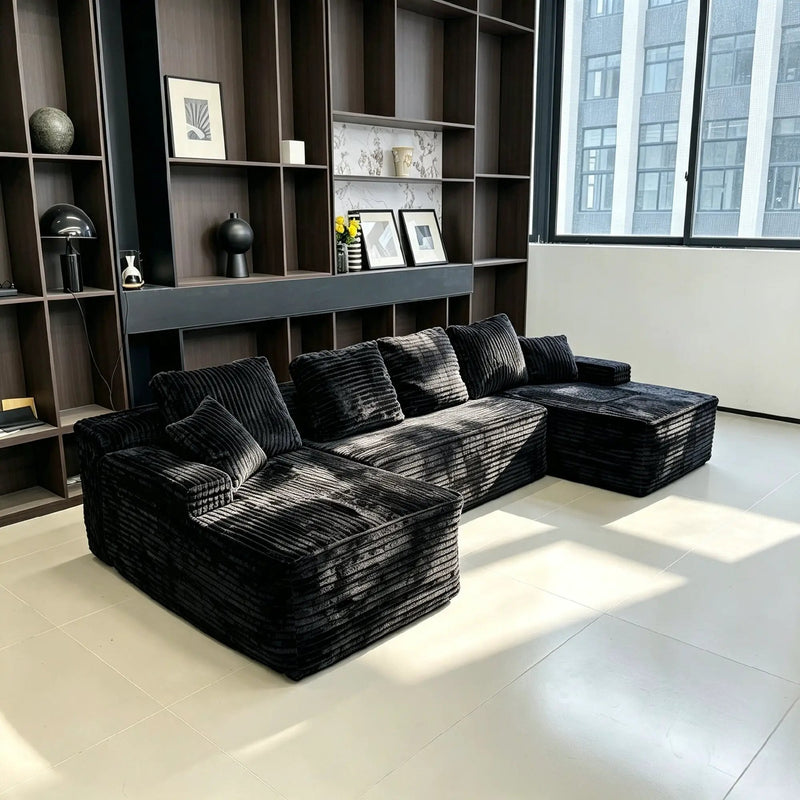 131-Inch Big Size Modular Sectional Oversized Sofa by HouseOfZazla