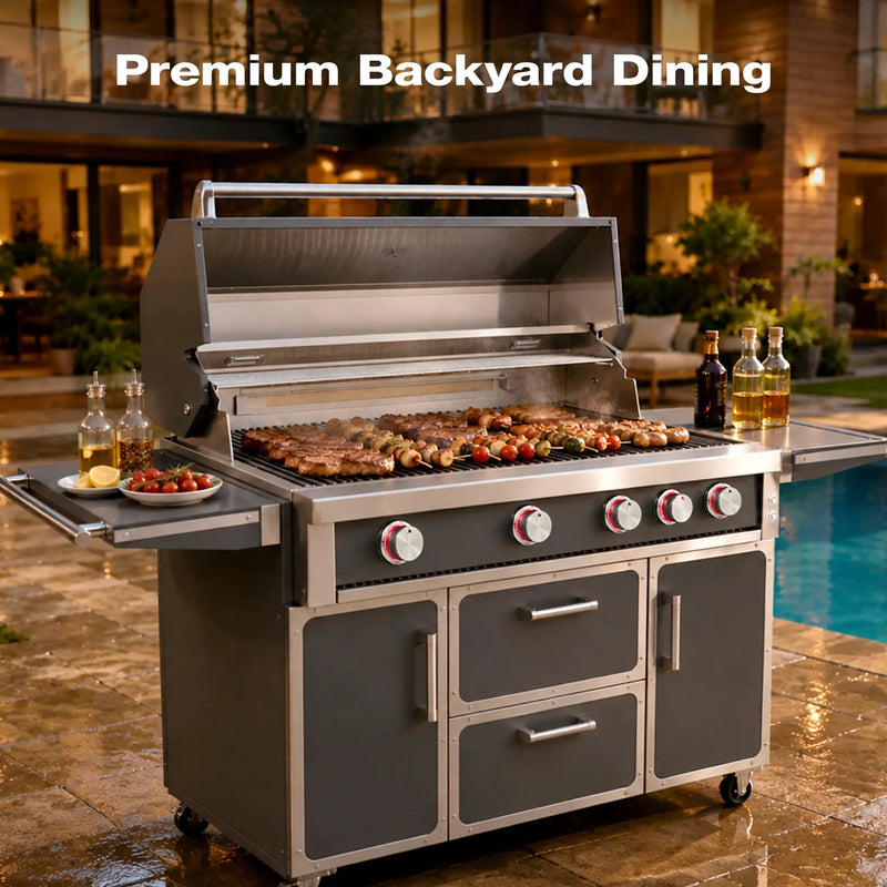 Navratil Premium 49" Stainless Steel Grill by HouseOfZazla