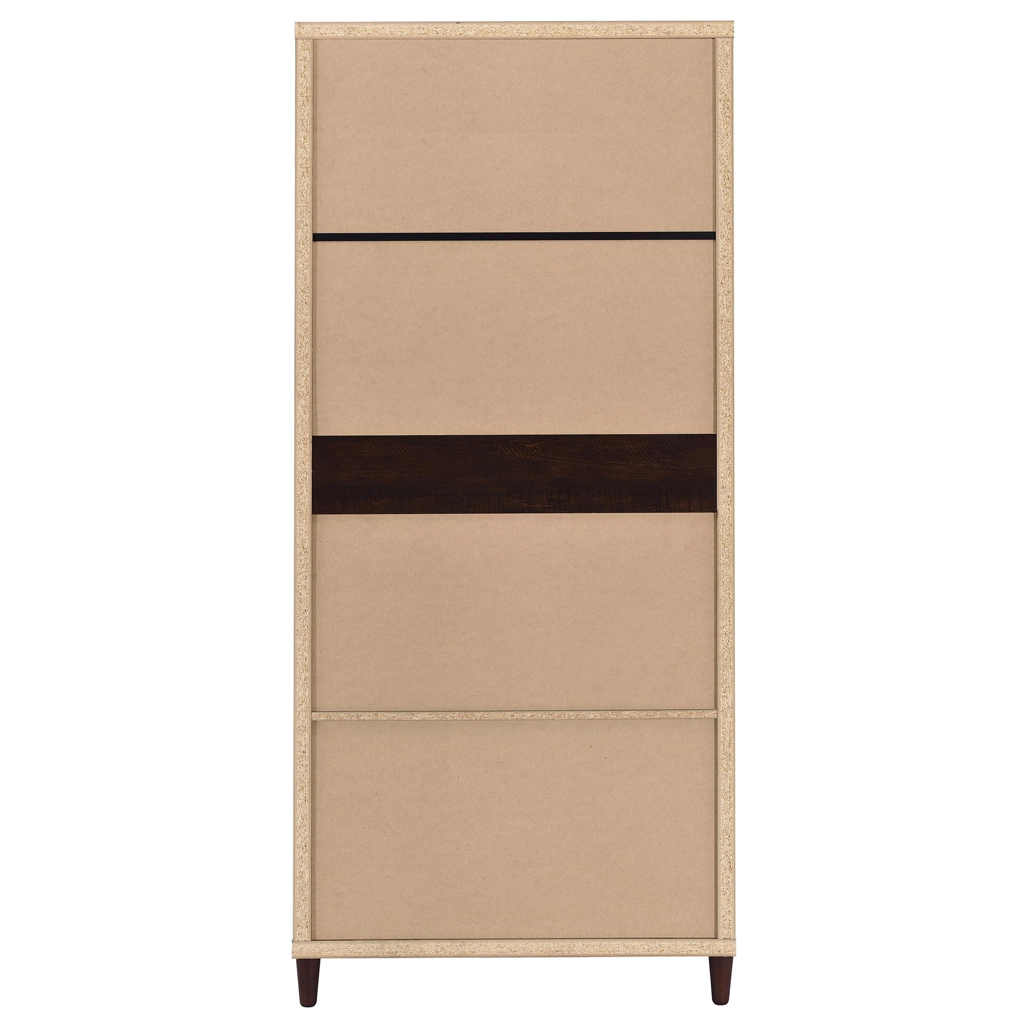 Nestor - 2 Drawer Tall Accent Cabinet With 2 Doors - Rustic by HouseOfZazla