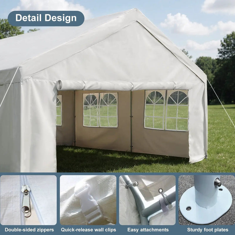 10'x20' Carport Car Canopy Party Tent Outdoor Gazebo by HouseOfZazla