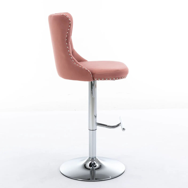 Swivel Adjustable Height Barstools Set of 2 by HouseOfZazla