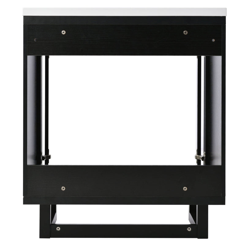 Bathroom Vanity Set With Sink, Combo Cabinet, Bathroom Storage Cabinet, Solid Wood Frame by HouseOfZazla