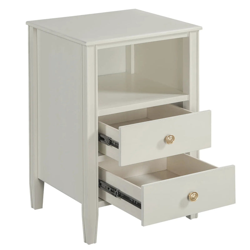 Winston - 2 Drawer Storage Nightstand by HouseOfZazla