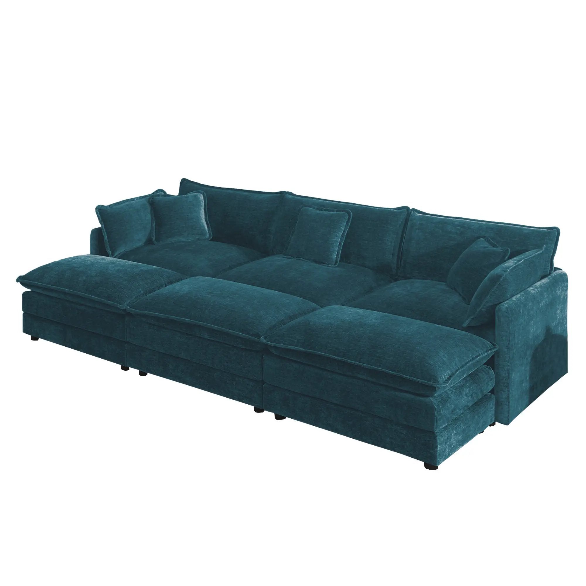 Comfortable Deep Seat Reversible Modular 3 Seater Sectional Sofa by HouseOfZazla