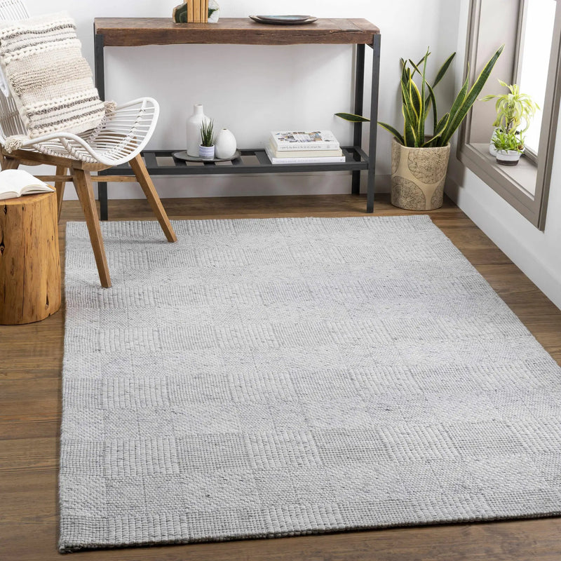 Eckman Wool Checkered Rug - Clearance by Boutique Rugs