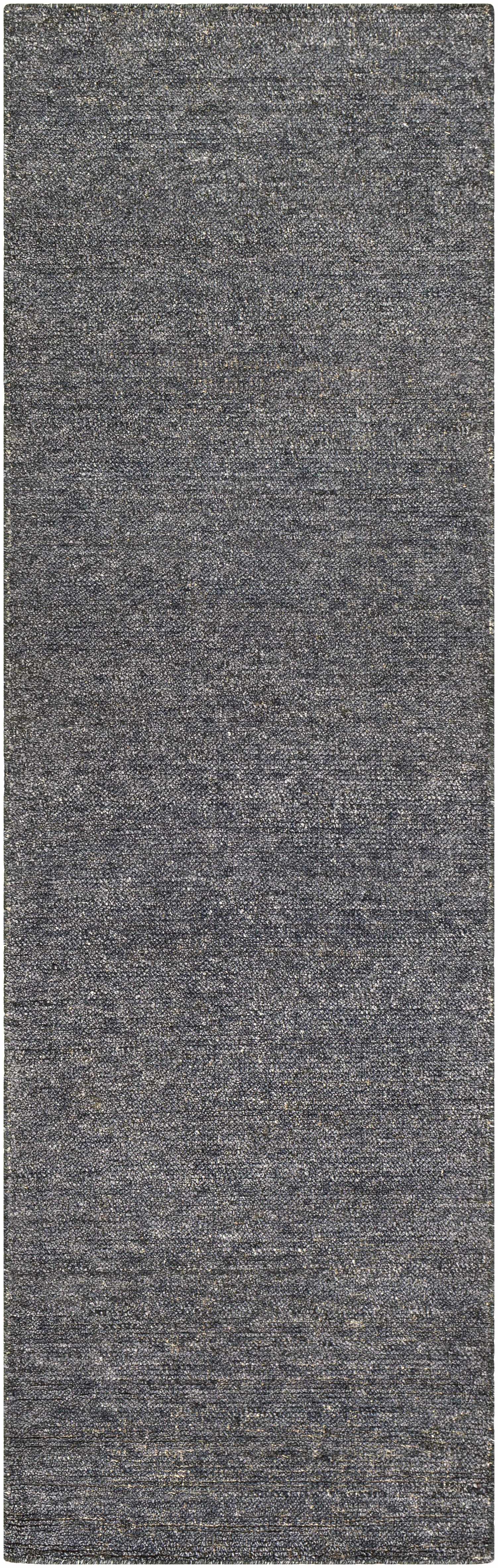 Lecompton Solid Charcoal Viscose Rug - Clearance by Boutique Rugs
