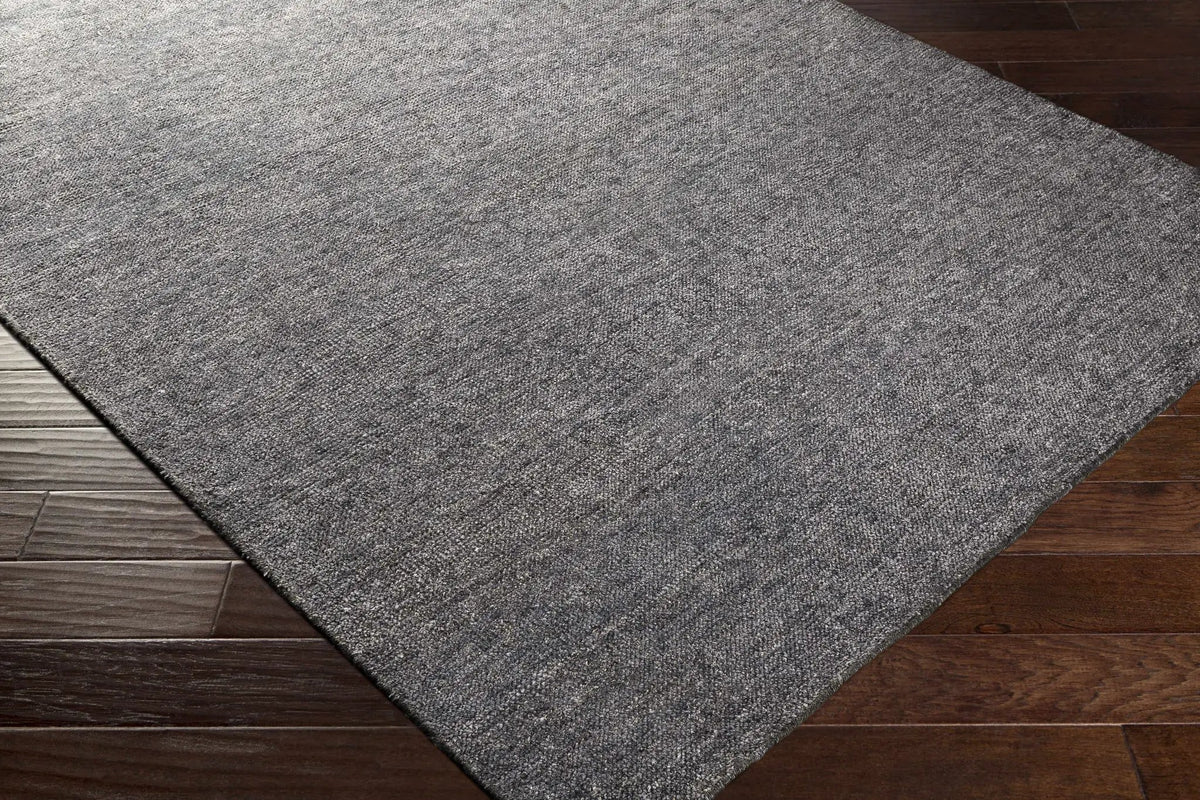 Lecompton Solid Charcoal Viscose Rug - Clearance, photo 2 of 11