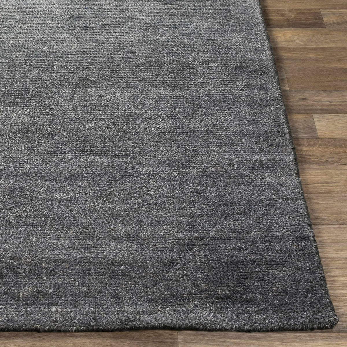 Lecompton Solid Charcoal Viscose Rug - Clearance, photo 7 of 11