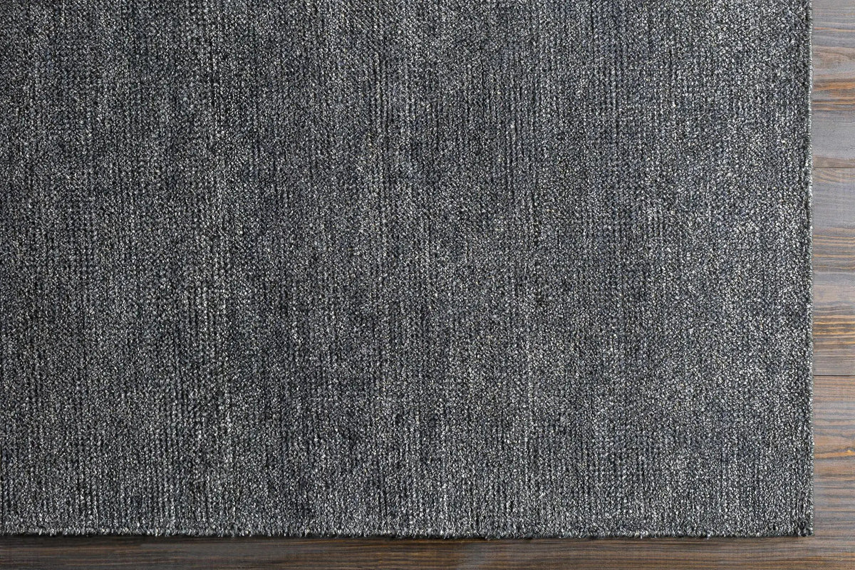 Lecompton Solid Charcoal Viscose Rug - Clearance, photo 8 of 11