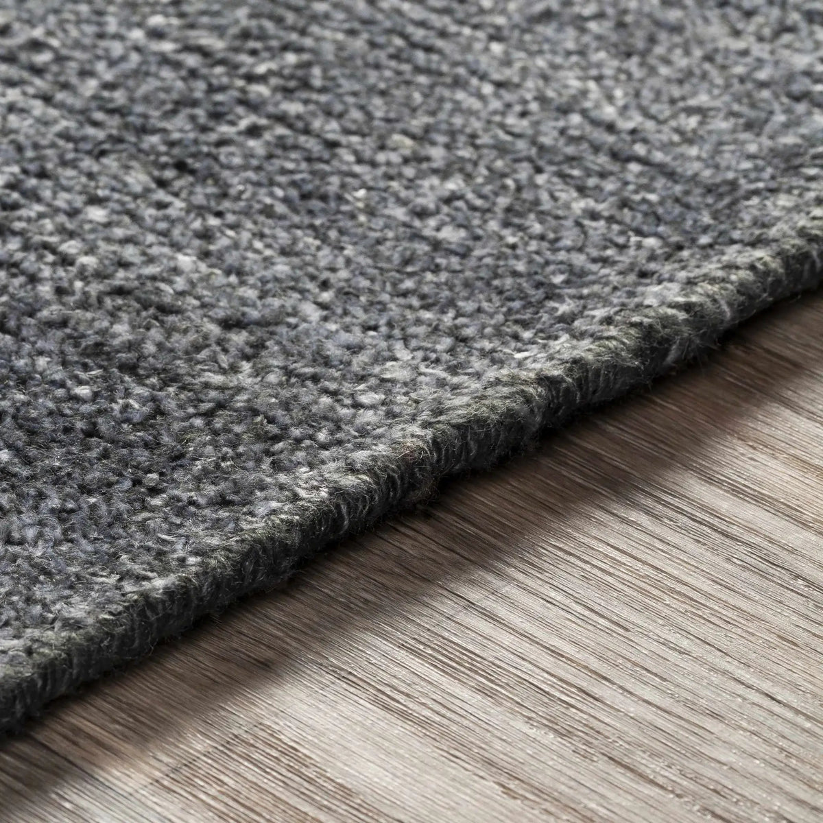 Lecompton Solid Charcoal Viscose Rug - Clearance, photo 6 of 11