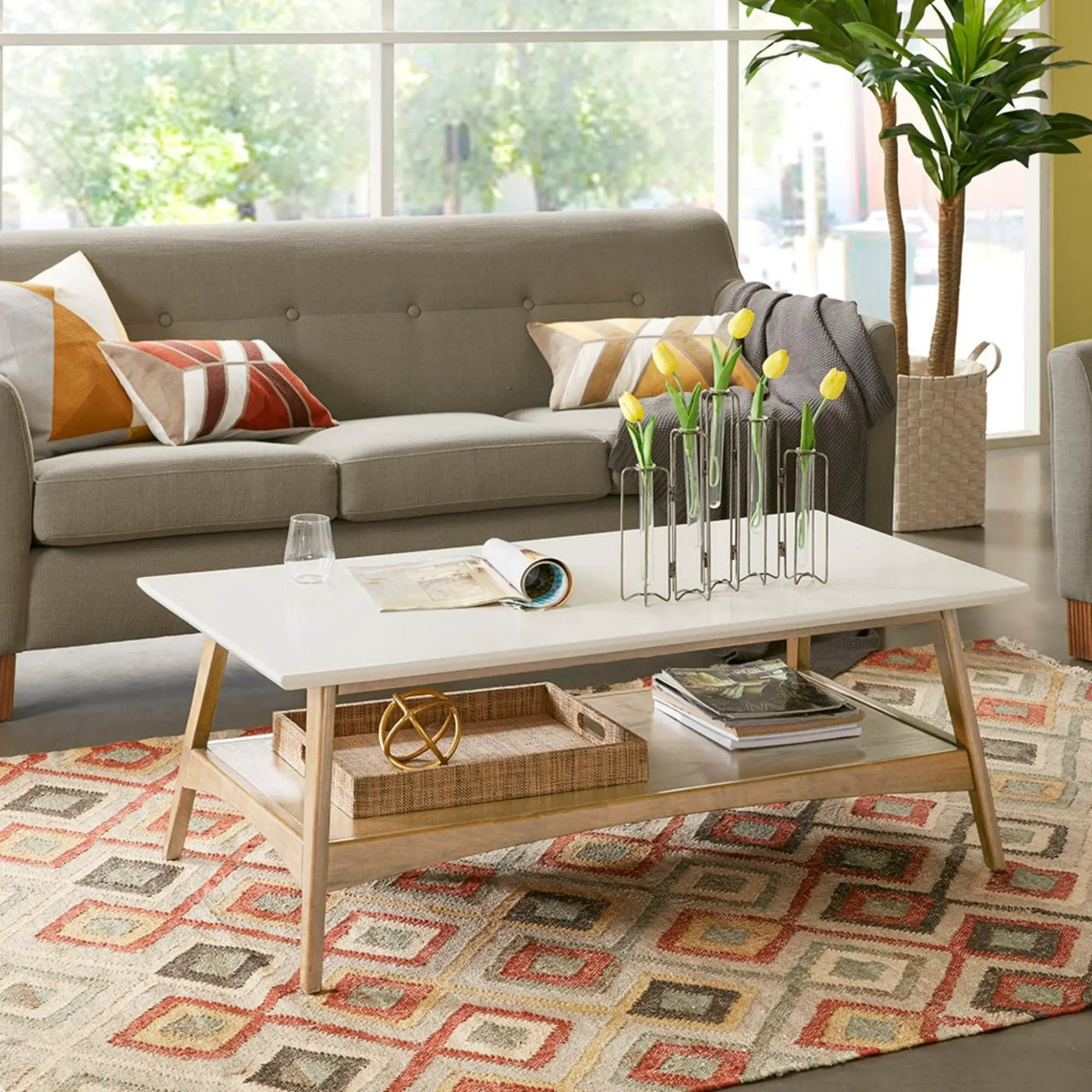 Modern Table With Extra Storage by Unique Piece Furniture