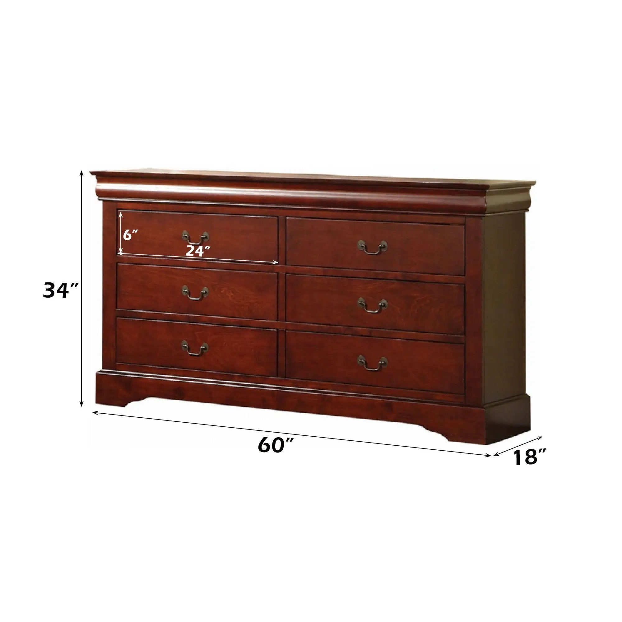 Louis Philippe III - Dresser, Durable Construction by Unique Piece Furniture
