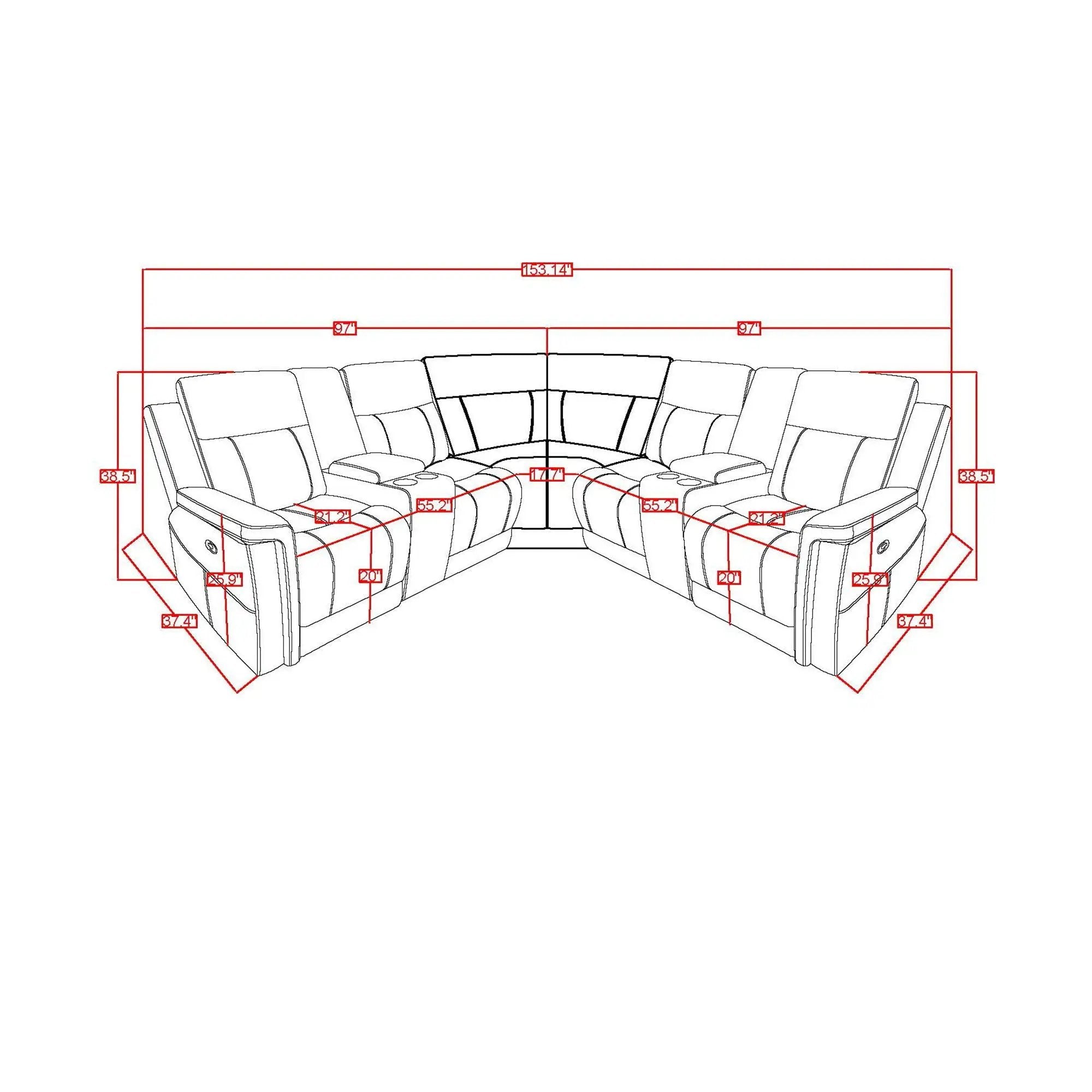 Eco - Sectional - Greige by HouseOfZazla