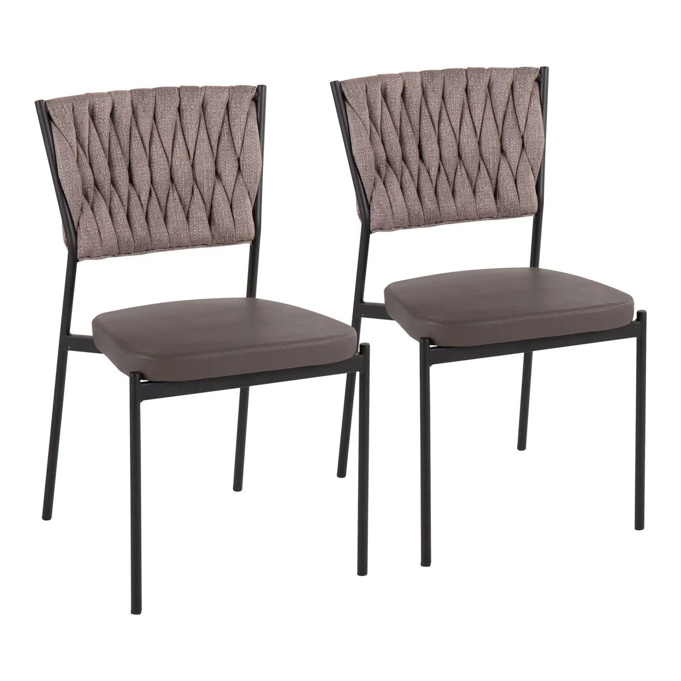 Tania - Braided Contemporary Chair (Set of 2) by HouseOfZazla