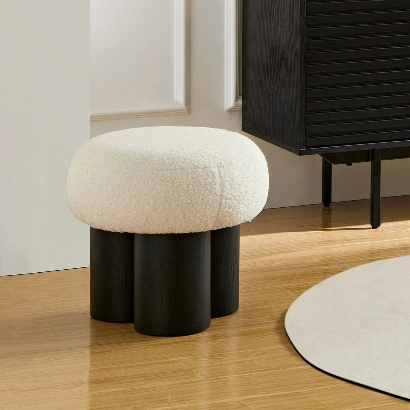 Versatile Mushroom Stool With Cushion by Unique Piece Furniture