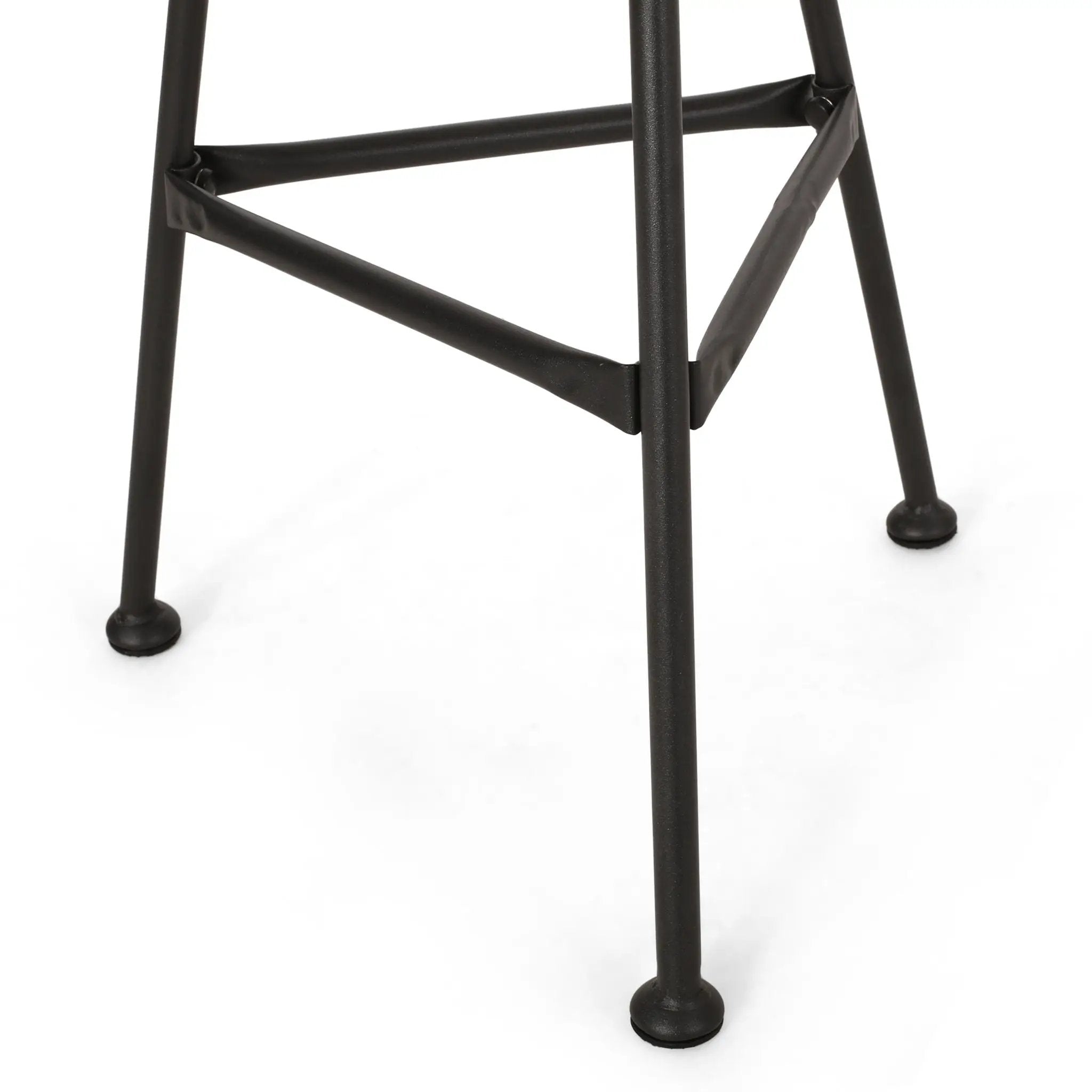 Petrichor Outdoor Side Table with Tempered Glass and Steel Frame by HouseOfZazla