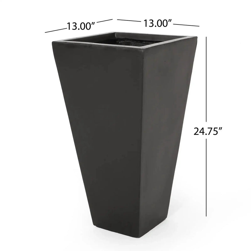 Outdoor Modern Cast Stone Planter by HouseOfZazla
