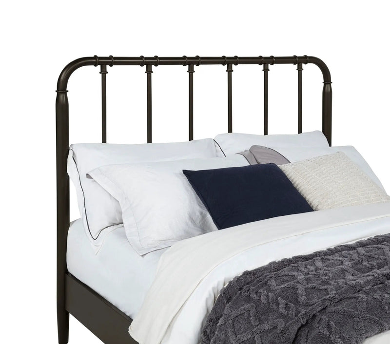 Rocco All Wood Water Pipe Open Frame Eastern King Bed Dark Bronze by Unique Piece Furniture