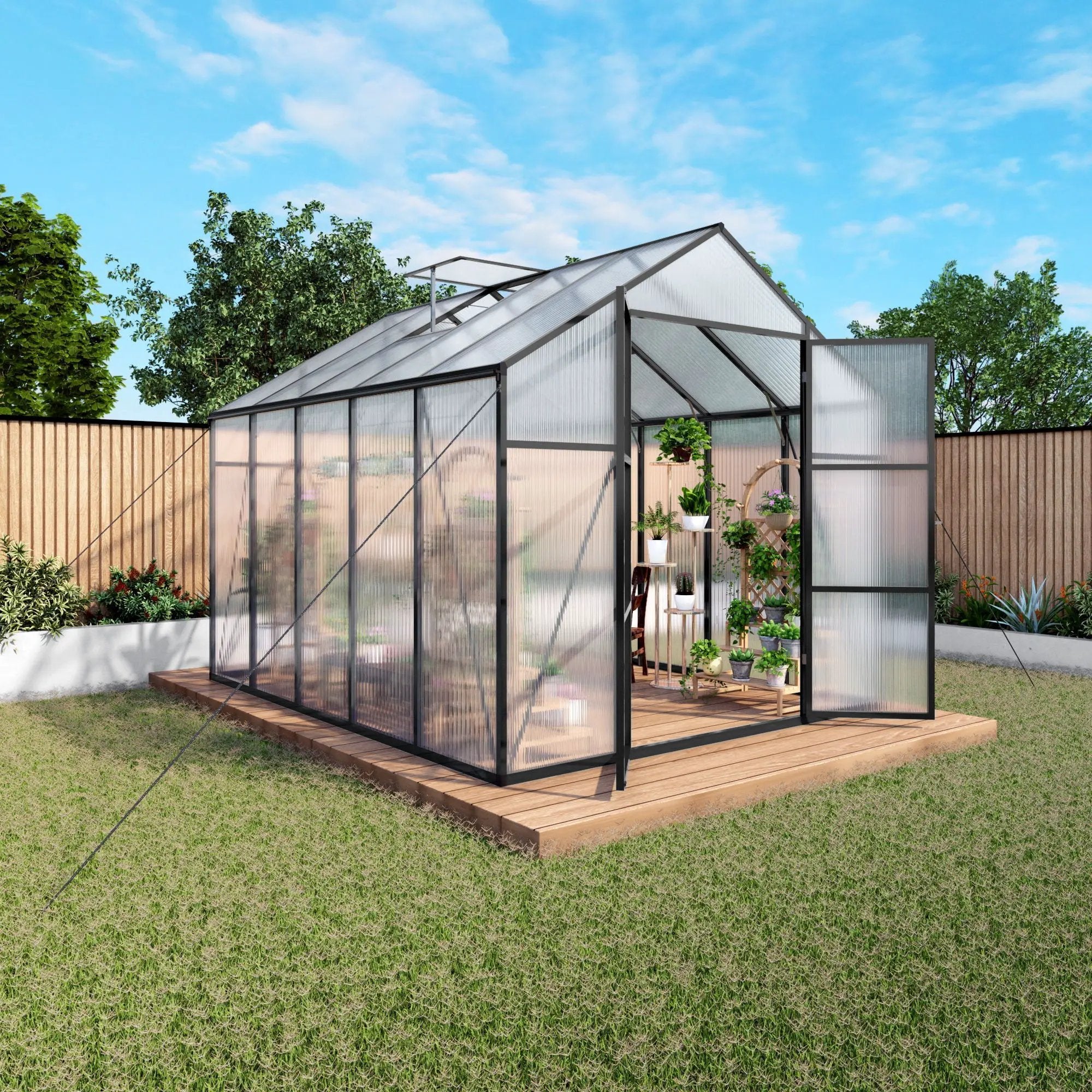 Gain Height Windproof house All Season Outdoor Garden Shelter by HouseOfZazla